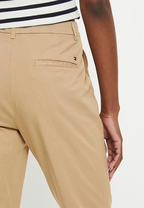 Tommy Hilfiger - Slim co blend chino pants - beige