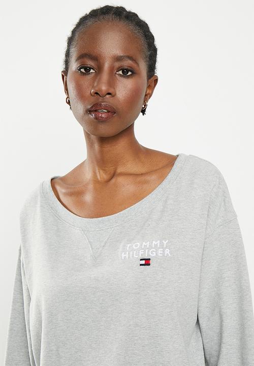 Tommy Hilfiger - Th track top  - light grey heather