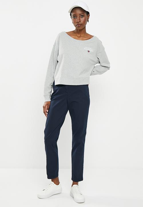 Tommy Hilfiger - Th track top  - light grey heather