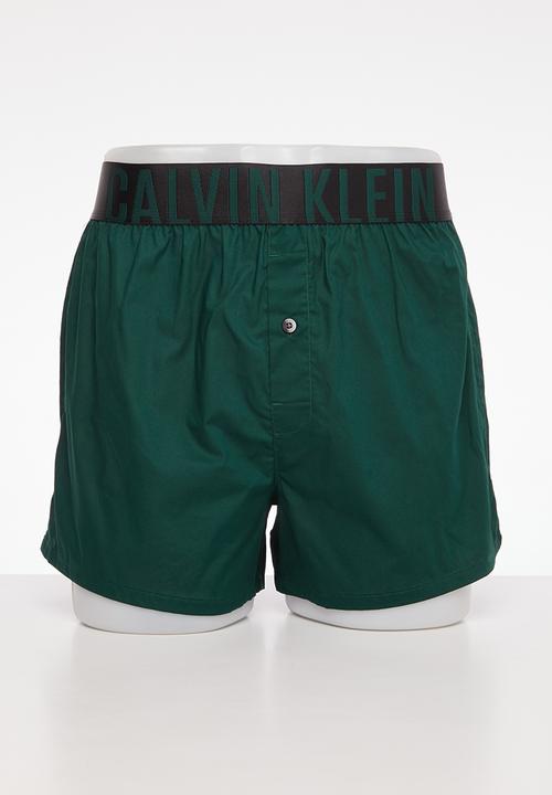 Calvin Klein - Boxer slim 2 pack - b-tropic lime & ponderosa pine