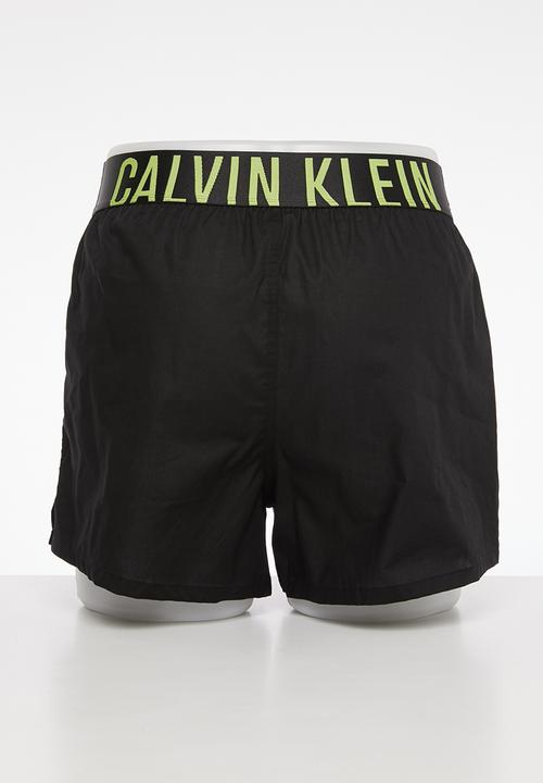 Calvin Klein - Boxer slim 2 pack - b-tropic lime & ponderosa pine