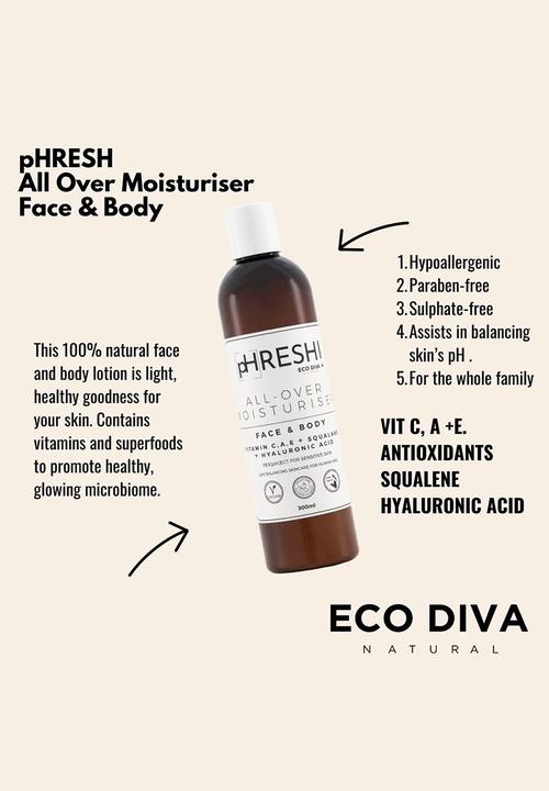 Eco Diva Natural - pHRESH All Over Moisturizer - 300ml