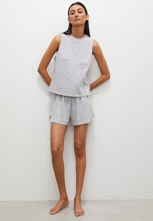 Superbalist - Boxer short & tank - grey mel