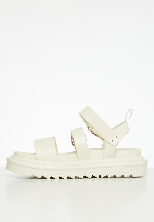 Public Desire - Macy chunky buckle sandal - ecru 