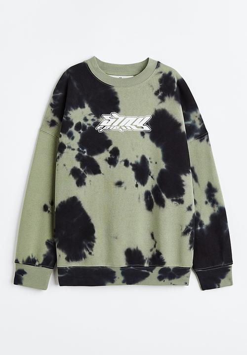 H&M - Oversized sweatshirt - khaki green/stay epic