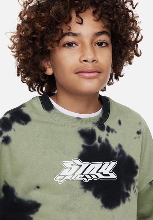 H&M - Oversized sweatshirt - khaki green/stay epic
