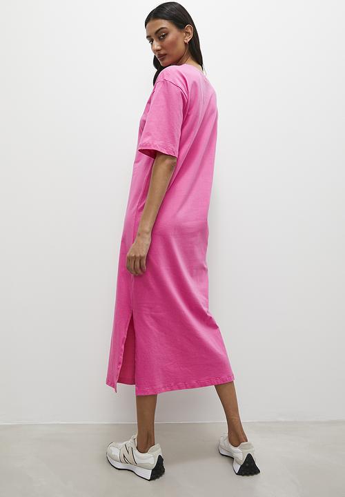 Superbalist - T-shirt dress with side cuts - pink