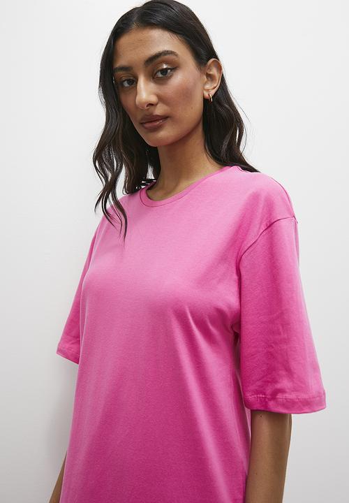 Superbalist - T-shirt dress with side cuts - pink