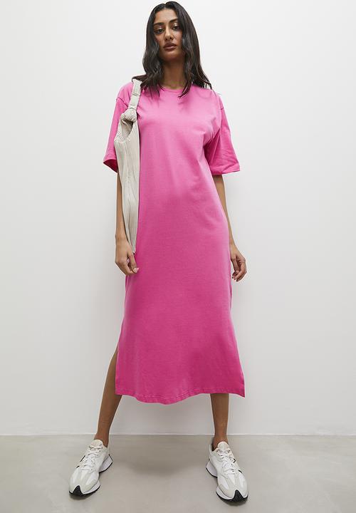 Superbalist - T-shirt dress with side cuts - pink