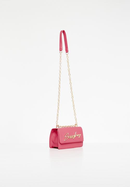 SISSY BOY - Slay fest structured crossbody - pink