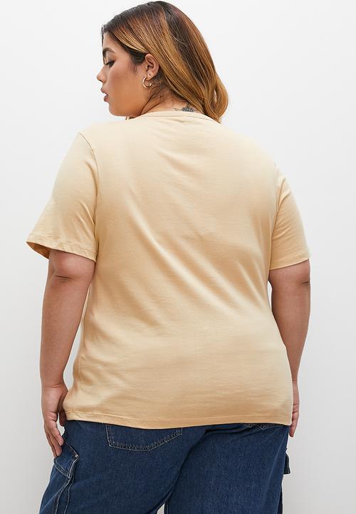 Superbalist - 2-Pack basic crew tee - natural & stone