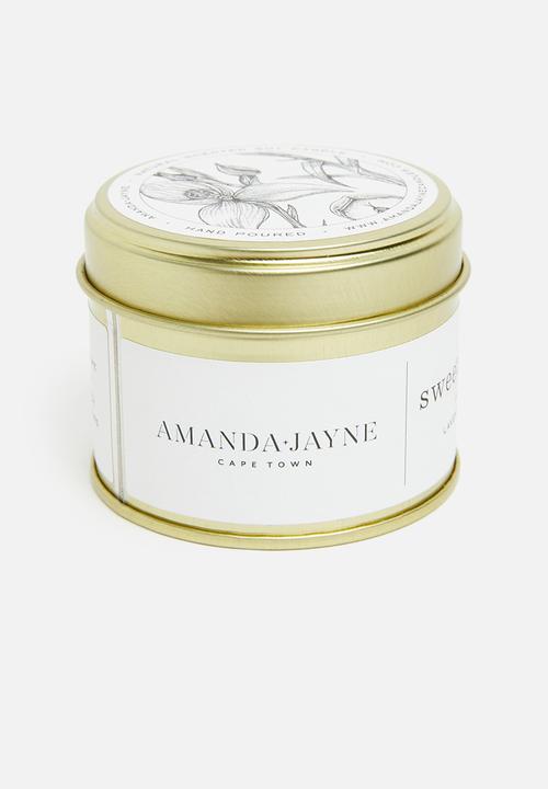 Amanda Jayne - Sweet cashmere gold travel tin candle