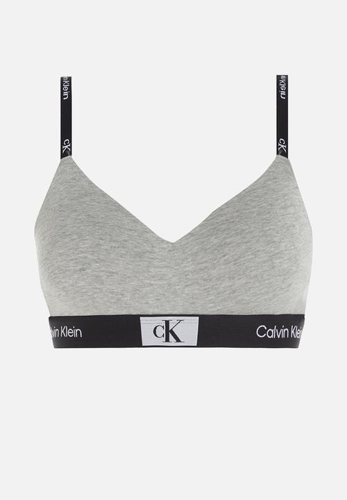 Calvin Klein - Lght lined bralette - grey heather