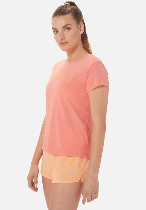 ASICS - Asics big logo tee - rose dust & pale apricot