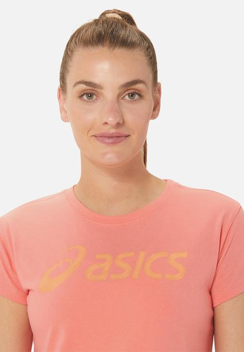 ASICS - Asics big logo tee - rose dust & pale apricot