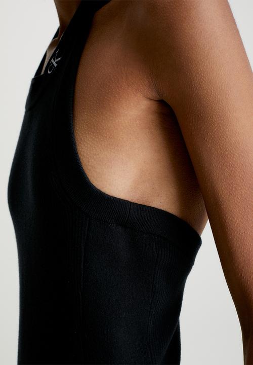 Calvin Klein - Ck halterneck knitted dress - ck black