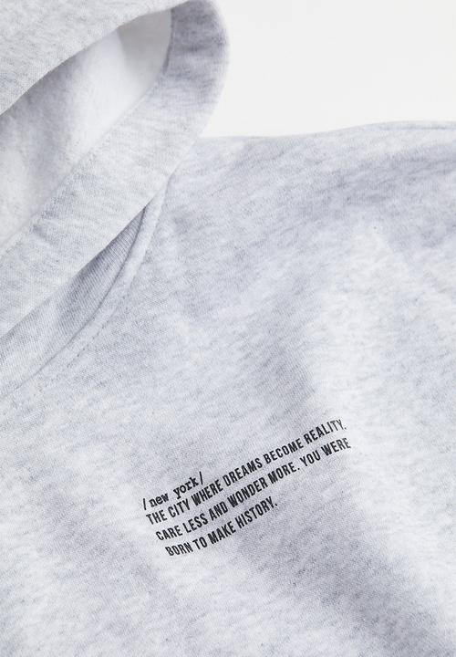 H&M - Oversized sleeveless hoodie - grey