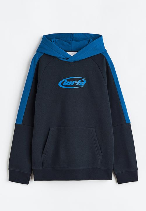 H&M - Printed hoodie - blue