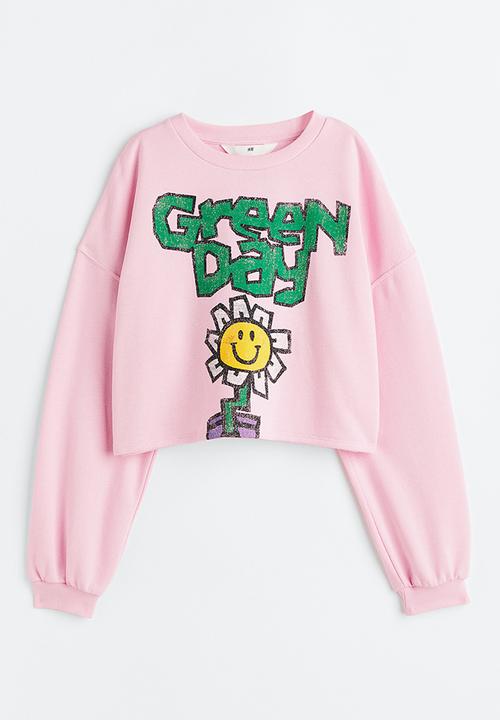 H&M - Boxy-style printed sweatshirt - pink