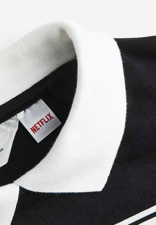 H&M - Boxy-style printed sweatshirt - black