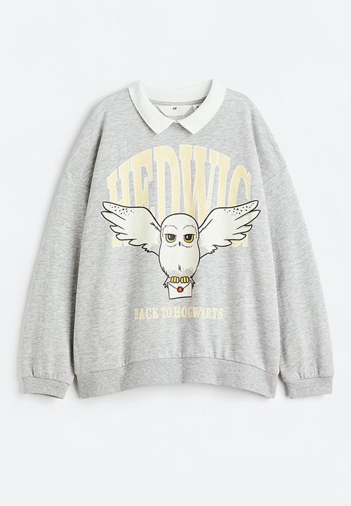 H&M - Oversized printed sweatshirt - grey
