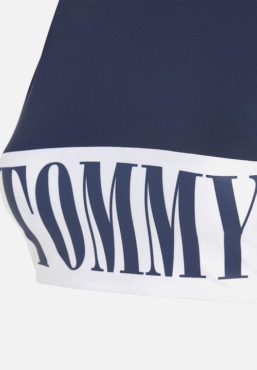 Tommy Hilfiger - High neck crop top - twilight navy