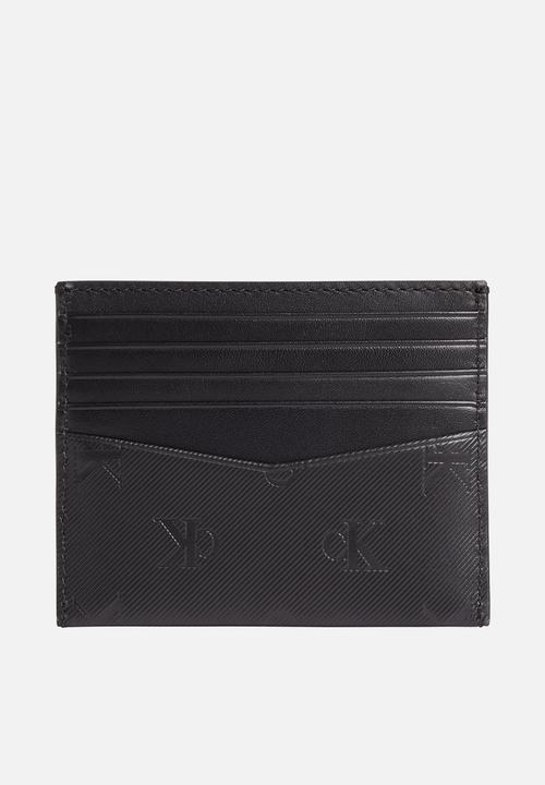 Calvin Klein - Monogram soft cardcase 10cc aop - black