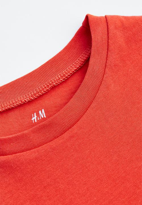 H&M - Cotton T-shirt - bright red