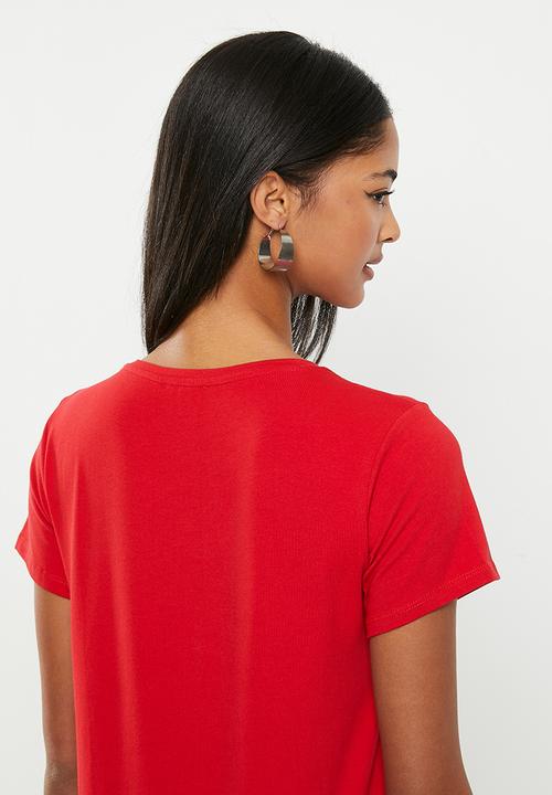 SISSY BOY - Regular fit top with short sleeves - red