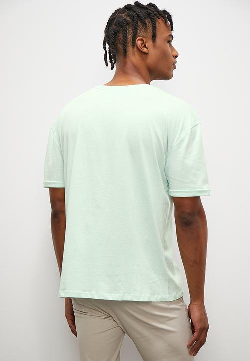 STYLE REPUBLIC - Duncan roll sleeve 1 up tee - mint 