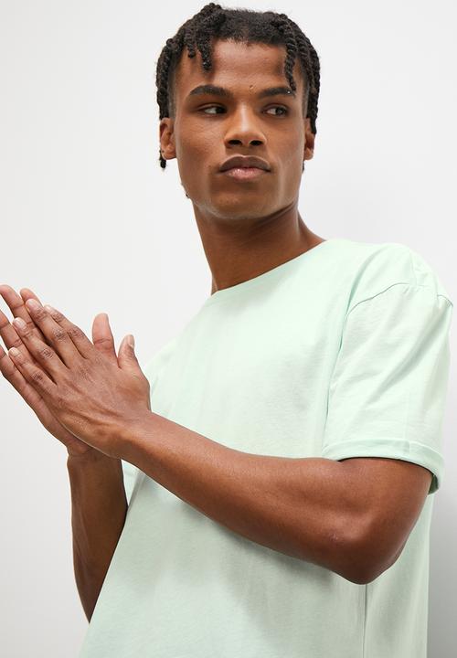 STYLE REPUBLIC - Duncan roll sleeve 1 up tee - mint 