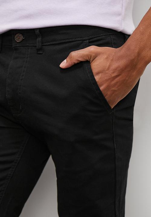 STYLE REPUBLIC - Marshall skinny chino - black 
