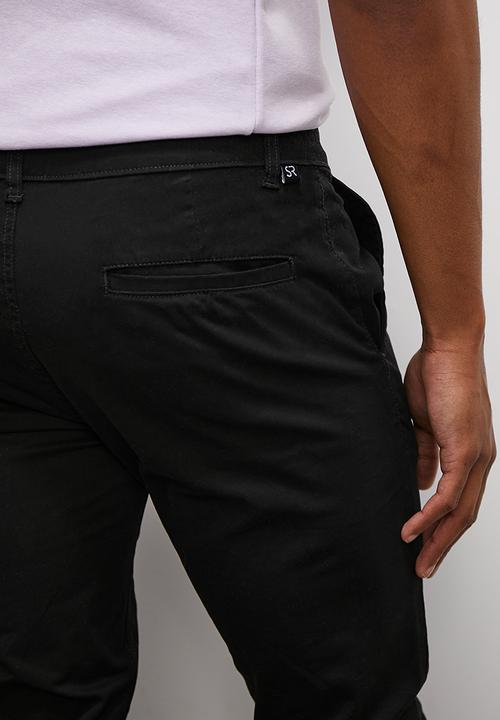 STYLE REPUBLIC - Marshall skinny chino - black 