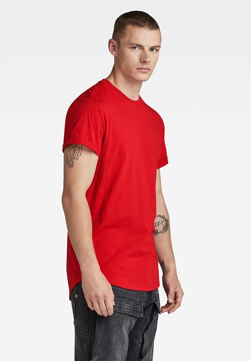 G-STAR - Lash r t short sleeve compact jersey o - dk flame