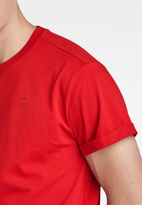 G-STAR - Lash r t short sleeve compact jersey o - dk flame