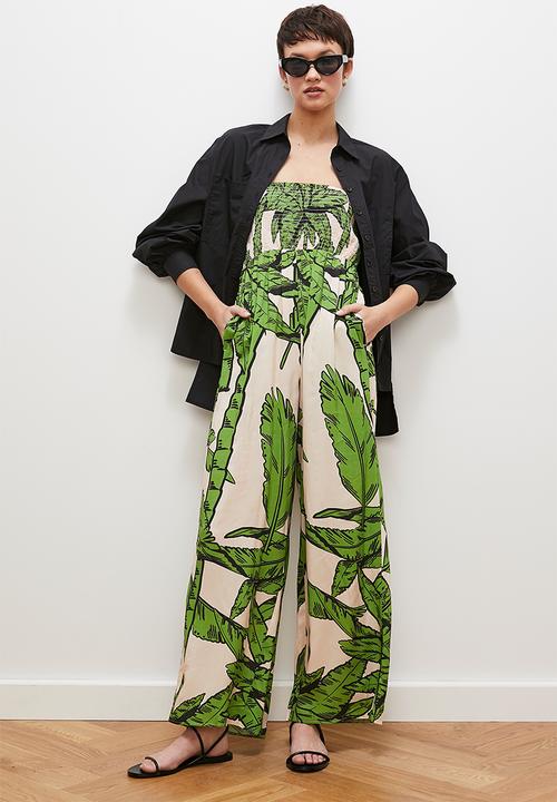 edit - bandeau jumpsuit - palms