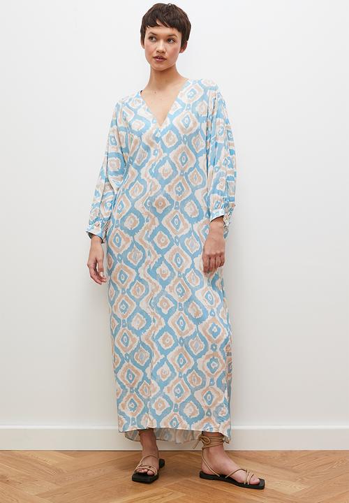 edit - Printed midi dress - watercolour ikat