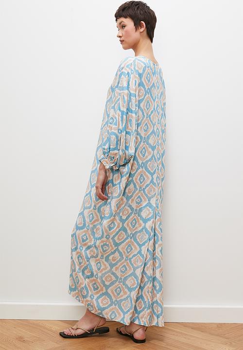 edit - Printed midi dress - watercolour ikat