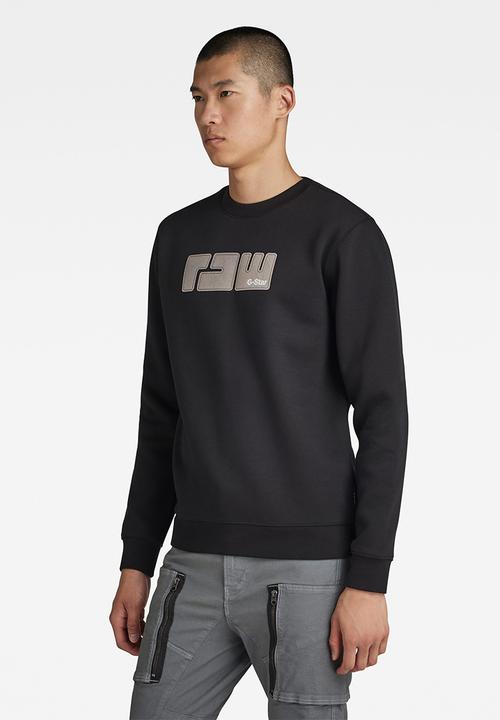 G-STAR - RAW. felt r sw dry ashor sweat - dk black
