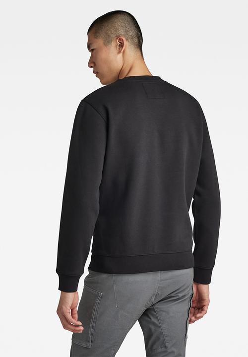 G-STAR - RAW. felt r sw dry ashor sweat - dk black