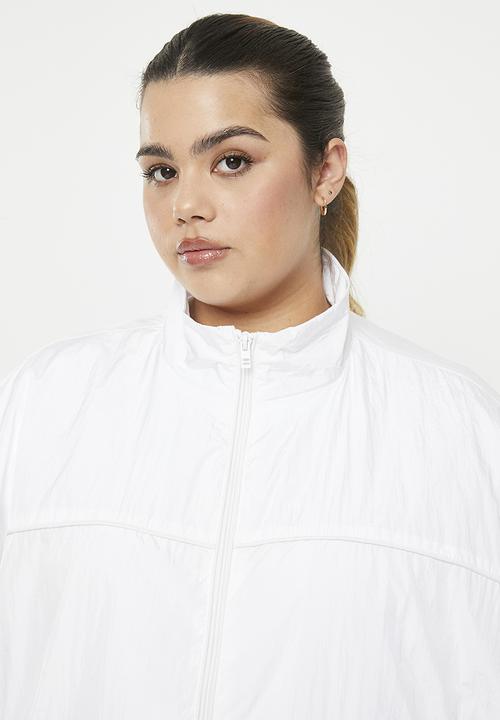 Cotton On - Plus warm up woven anorak - white