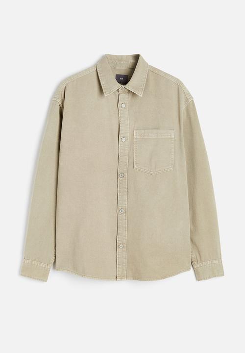H&M - Denim overshirt - beige