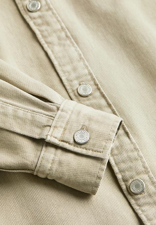 H&M - Denim overshirt - beige