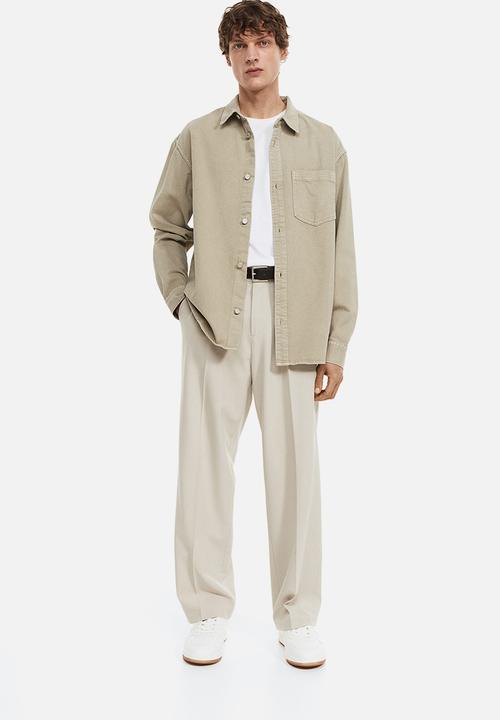 H&M - Denim overshirt - beige