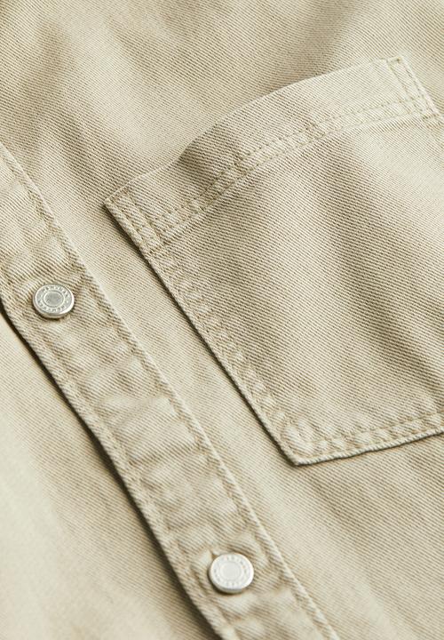 H&M - Denim overshirt - beige
