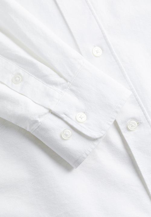 H&M - Regular fit oxford shirt - white