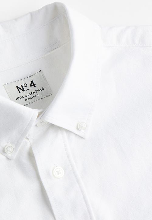 H&M - Regular fit oxford shirt - white