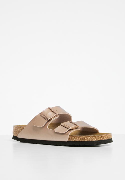Birkenstock - Arizona metallic birko flor narrow - copper