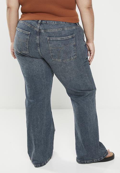 Cotton On - Plus stretch bootleg jean - logans blue