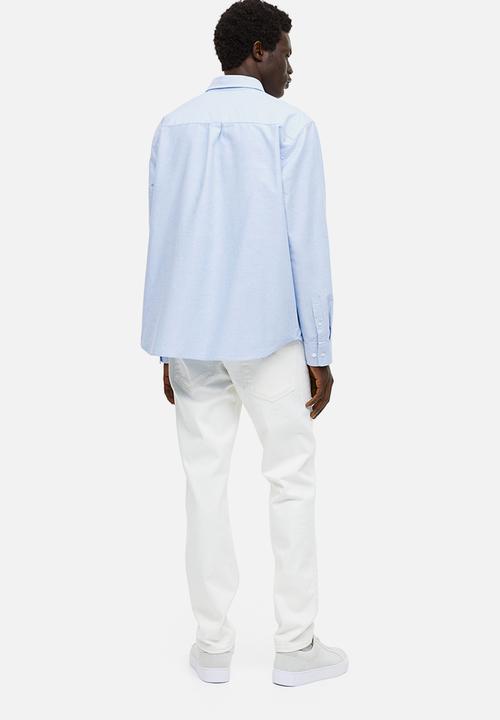 H&M - Regular fit oxford shirt - light blue 